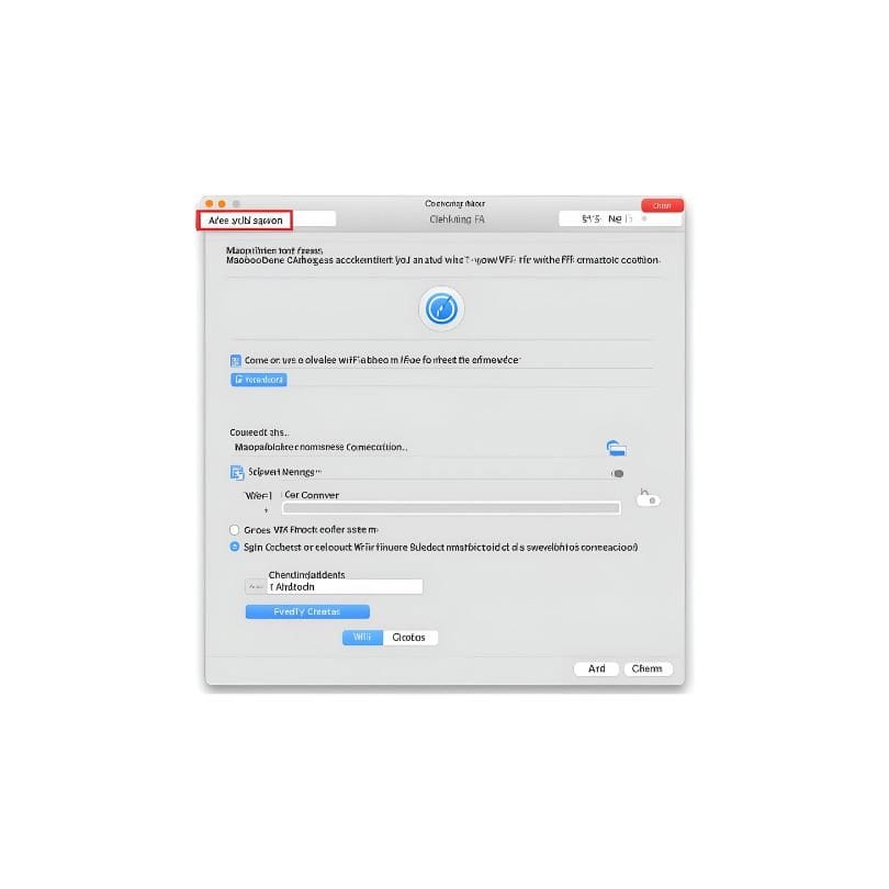 MacBook checking Wi-Fi connection settings.