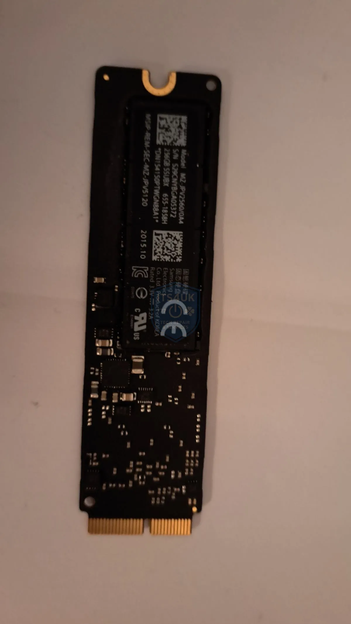 MacBook SSD removed from an Apple laptop for data recovery